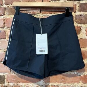 NEW Kit and Ace Coastal Strech Short Dark Navy Size 2 Wool Silk Blend